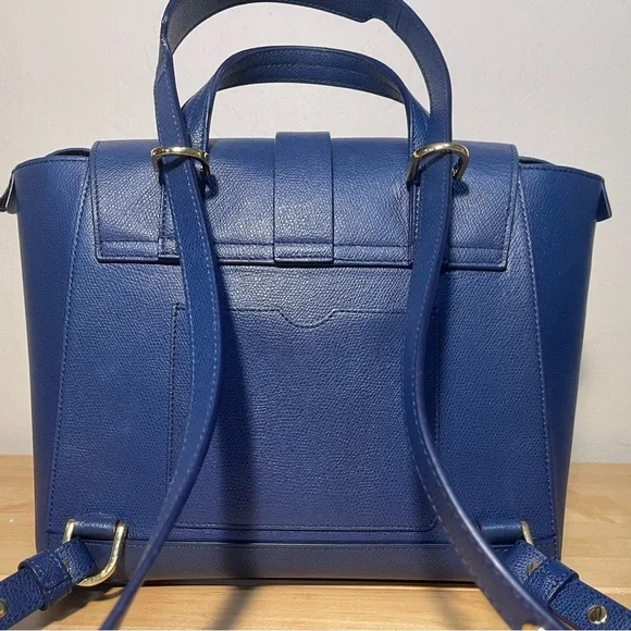 Senreve Midi Maestra Italian Pebbled Marine Leather Bag - Picture 5 of 16